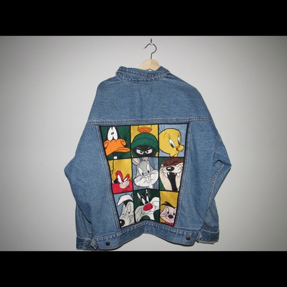 vintage looney tunes denim jacket